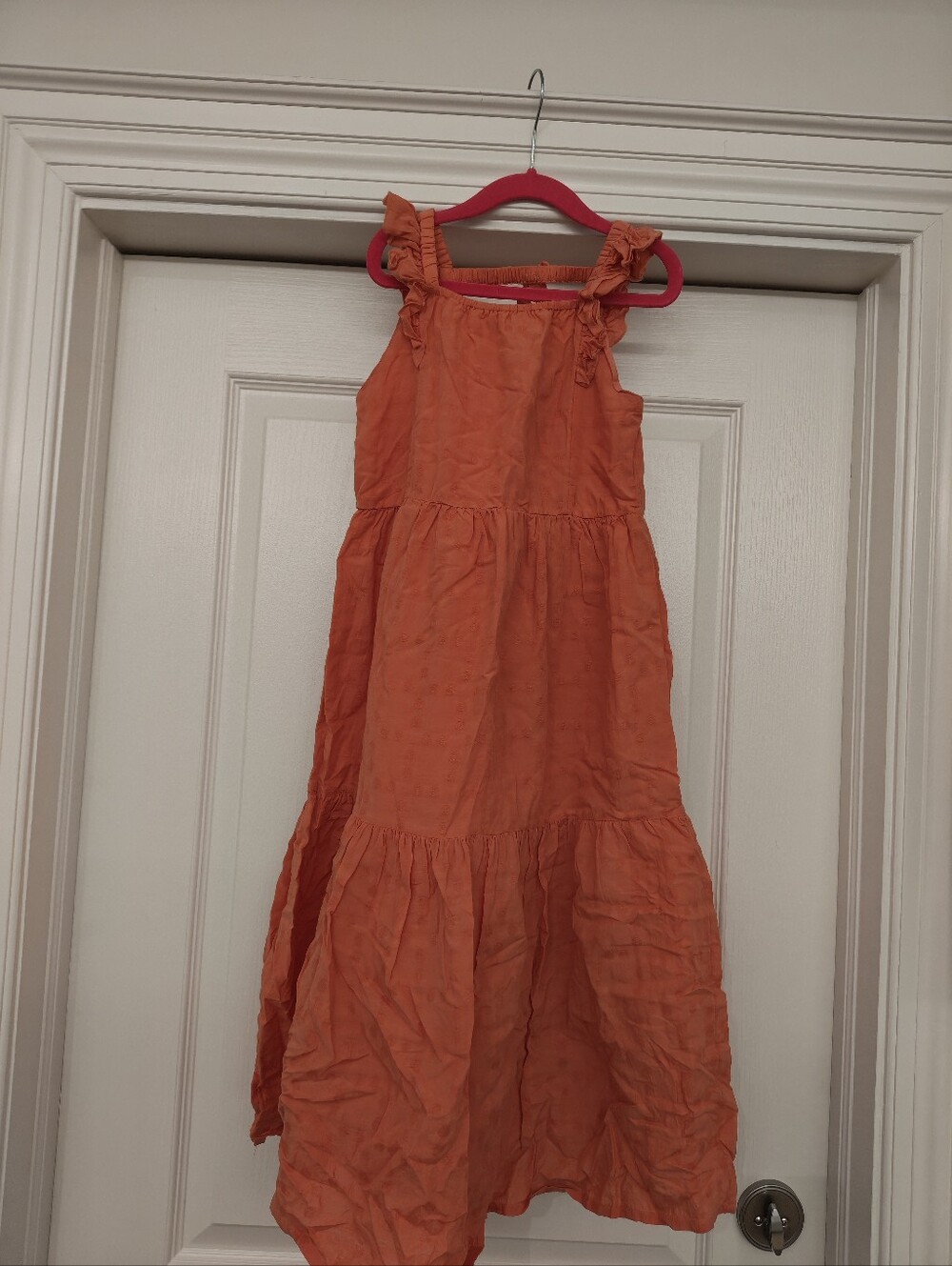 Marks & Spencer Orange Ruffle Strap Maxi Dress